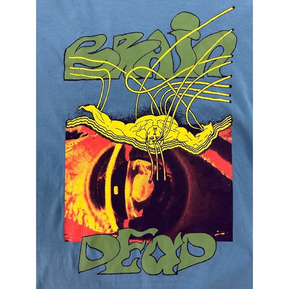 Brain Dead Blue Graphic Long Sleeve Shirt - Picture 2 of 8